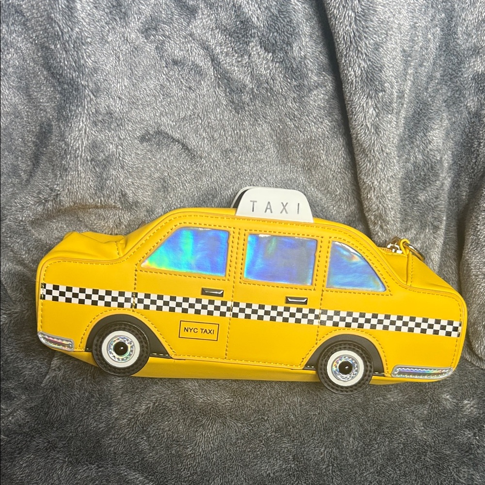 Yellow Taxi Toy Crossbody Purse